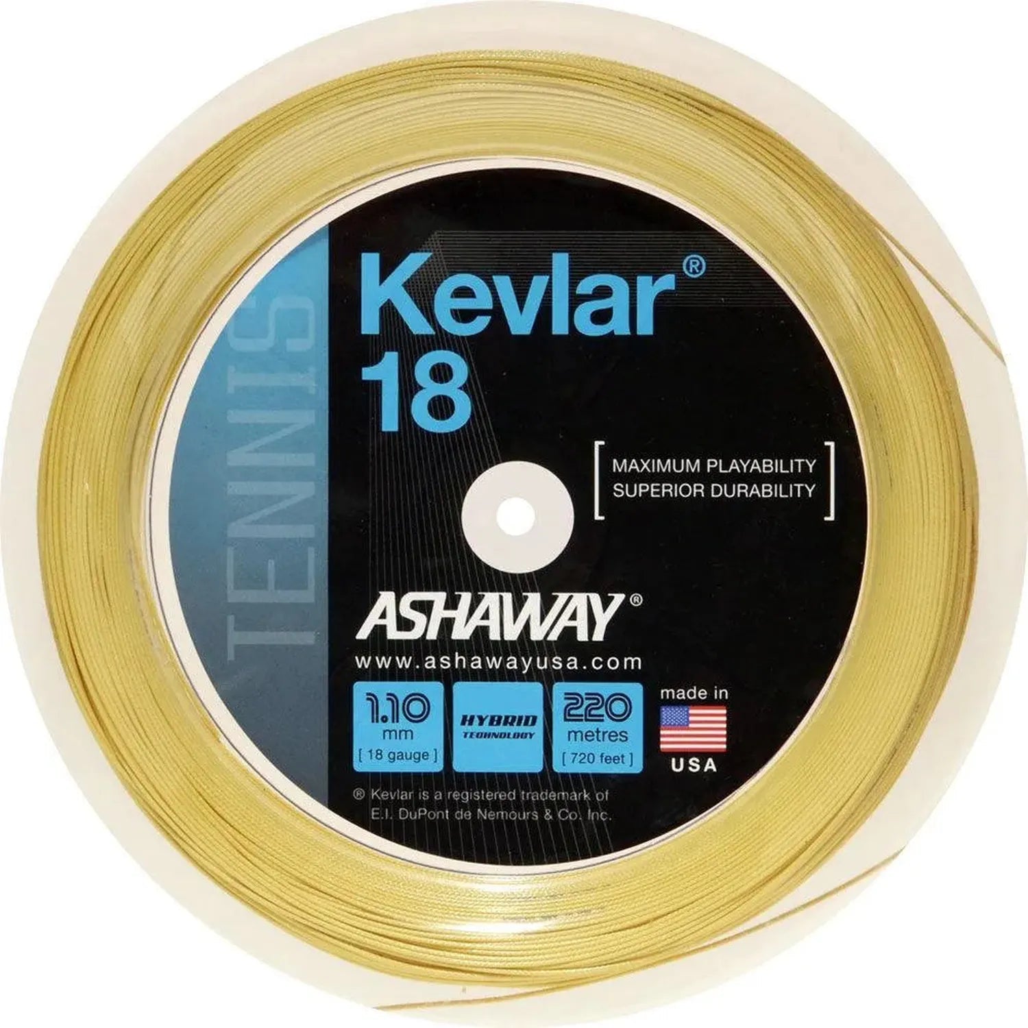 Kevlar 1.10/18G 720 Foot String ReelTienda Tennis