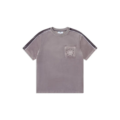 Sergio Tacchini Cresta Velour Pocket Shirt | Sleet