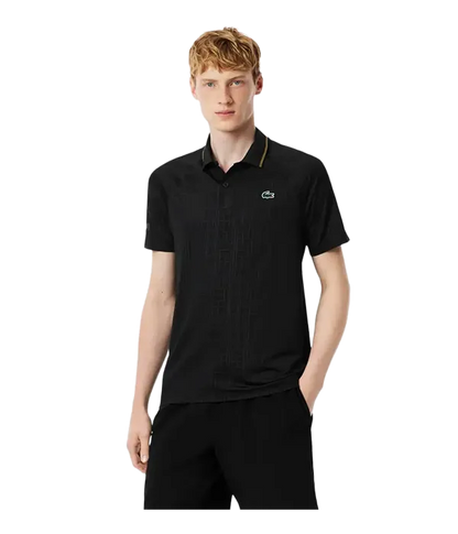 Polo Lacoste x Novak Djokovic Negro 2025