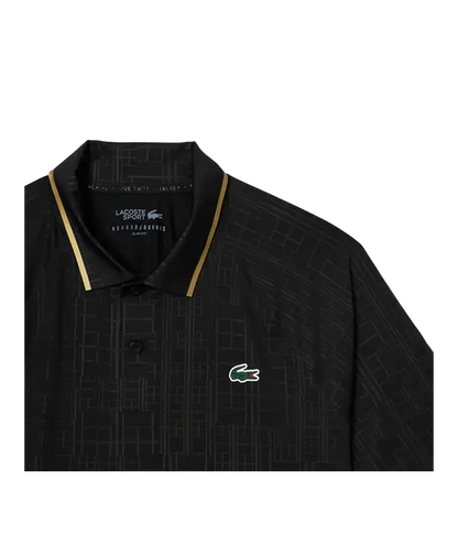 Polo Lacoste x Novak Djokovic Negro 2025