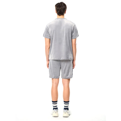 Sergio Tacchini Cresta Velour Pocket Shirt | Sleet