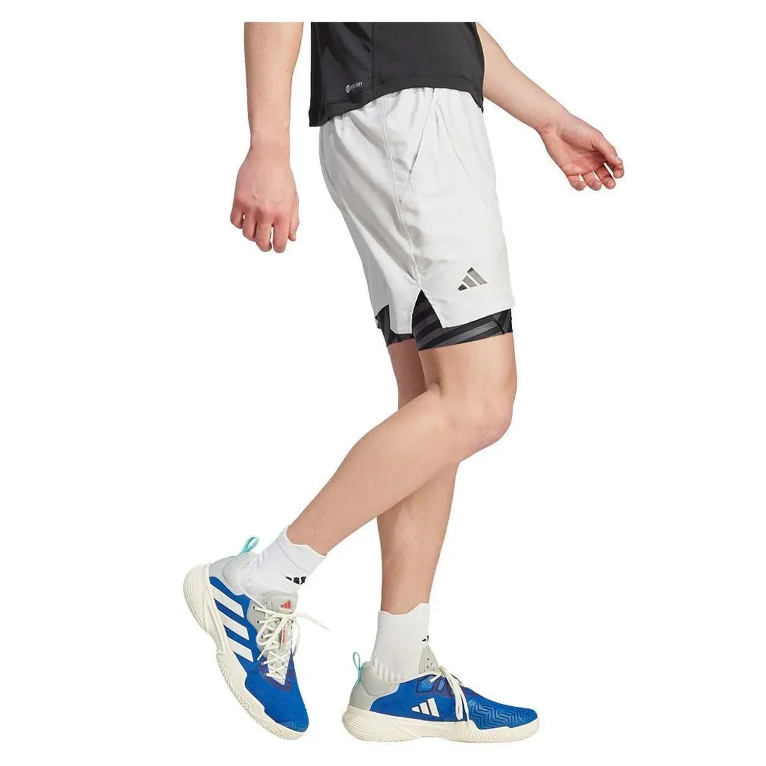 Men's 2N1 Pro Tennis Short Grey OneTienda Tennis