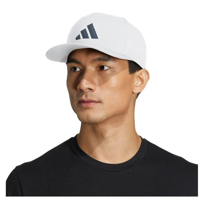 Men's 3 - Bar Snapback 2.0 Hat White and Onyx GreyTienda Tennis