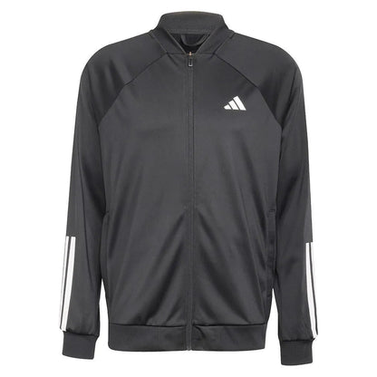 Men's 3 Stripe Knit Tennis Jacket BlackTienda Tennis
