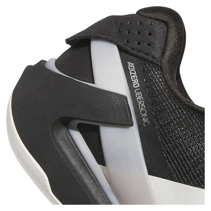 Men's Adizero Ubersonic 5 Tennis Shoes Core Black and Silver MetallicTienda Tennis