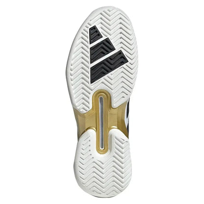 Men's adizero Ubersonic 5 Tennis Shoes Footwear White and Aurora PlumTienda Tennis