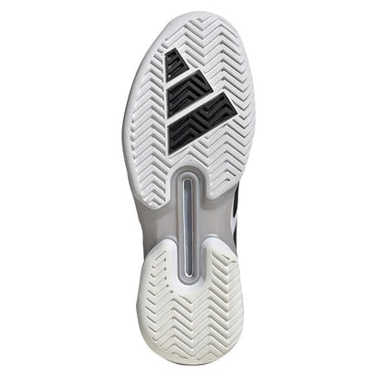 Men's Adizero Ubersonic 5 Tennis Shoes White and Core BlackTienda Tennis