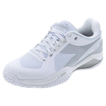 Men's Blushield Torneo 3 Tennis Shoes White and SilverTienda Tennis