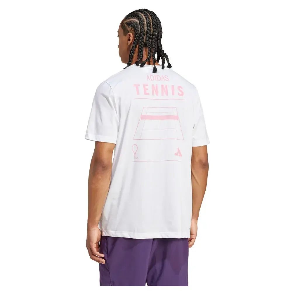 Men's Category Graphic Tennis Tee WhiteTienda Tennis