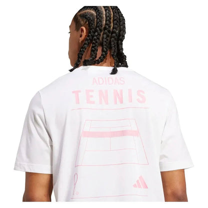 Men's Category Graphic Tennis Tee WhiteTienda Tennis