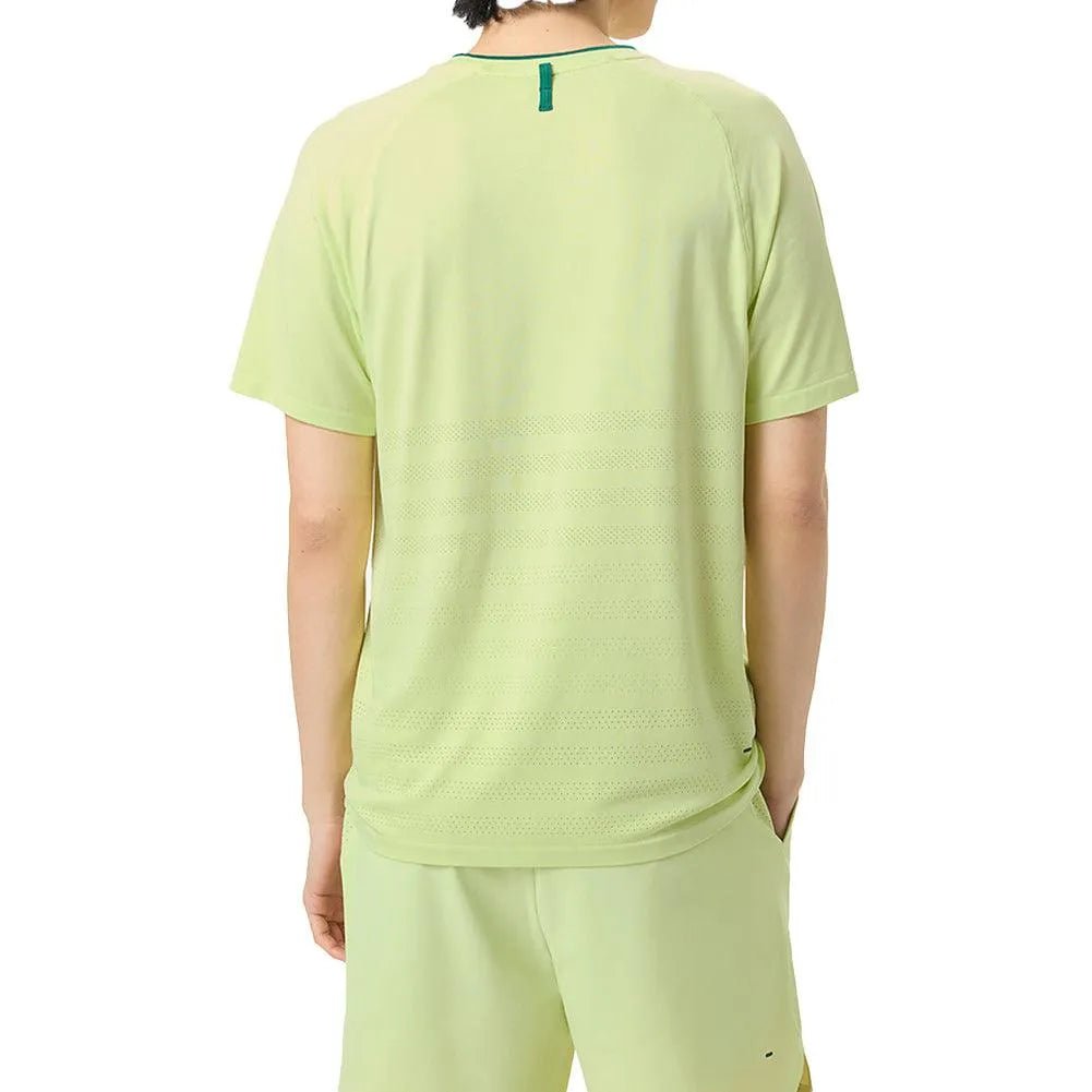 Men's Center Court Ace Seamless Tennis Crew Shadow Lime and RainforestTienda Tennis