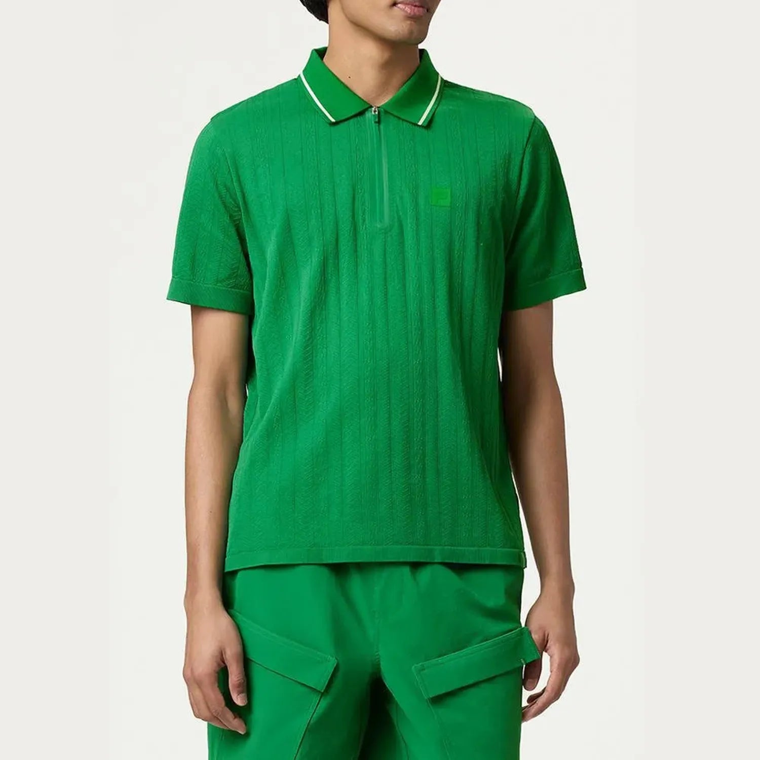 Mens Challenger Cable Zip Tennis PoloTienda Tennis