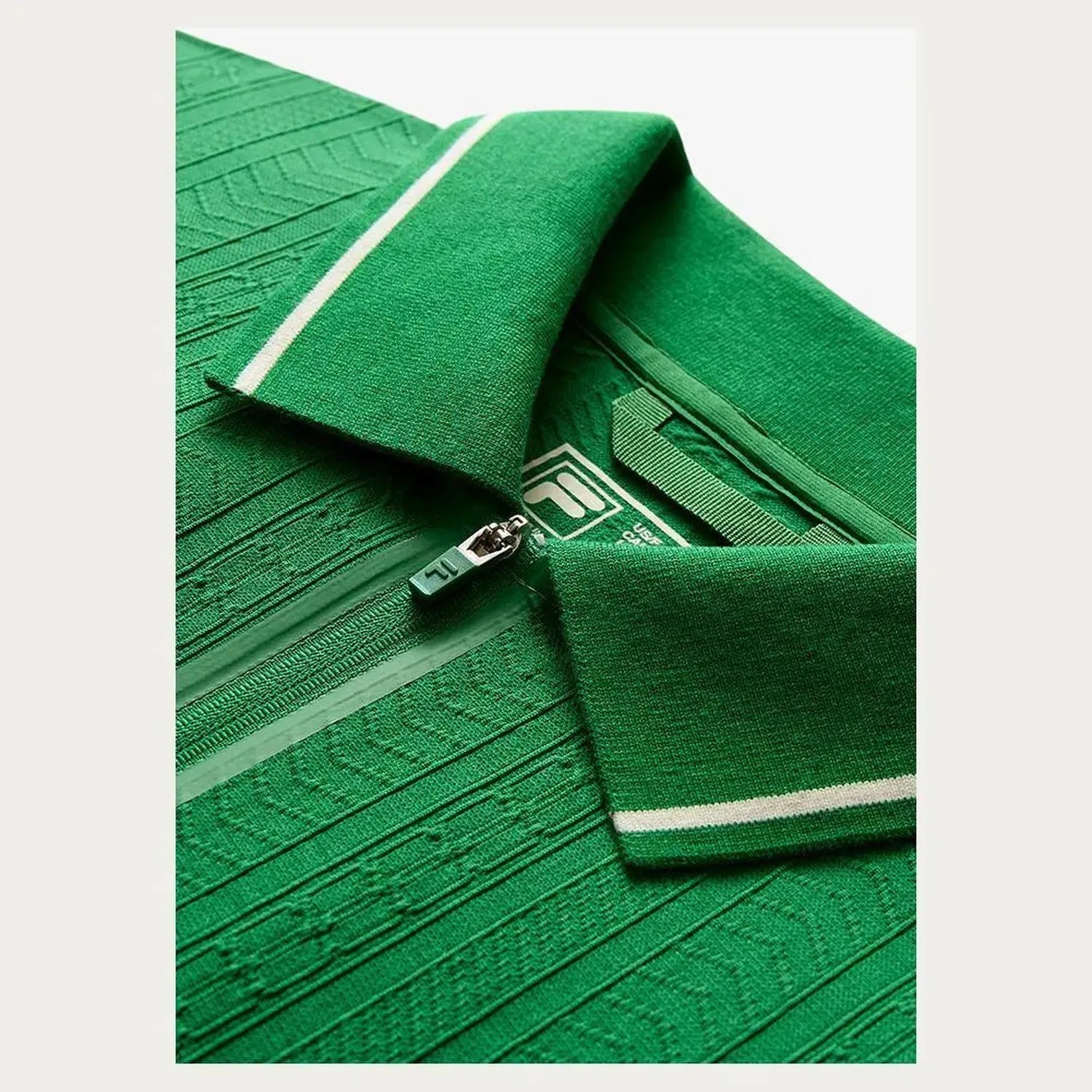 Mens Challenger Cable Zip Tennis PoloTienda Tennis