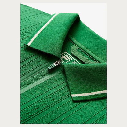 Mens Challenger Cable Zip Tennis PoloTienda Tennis