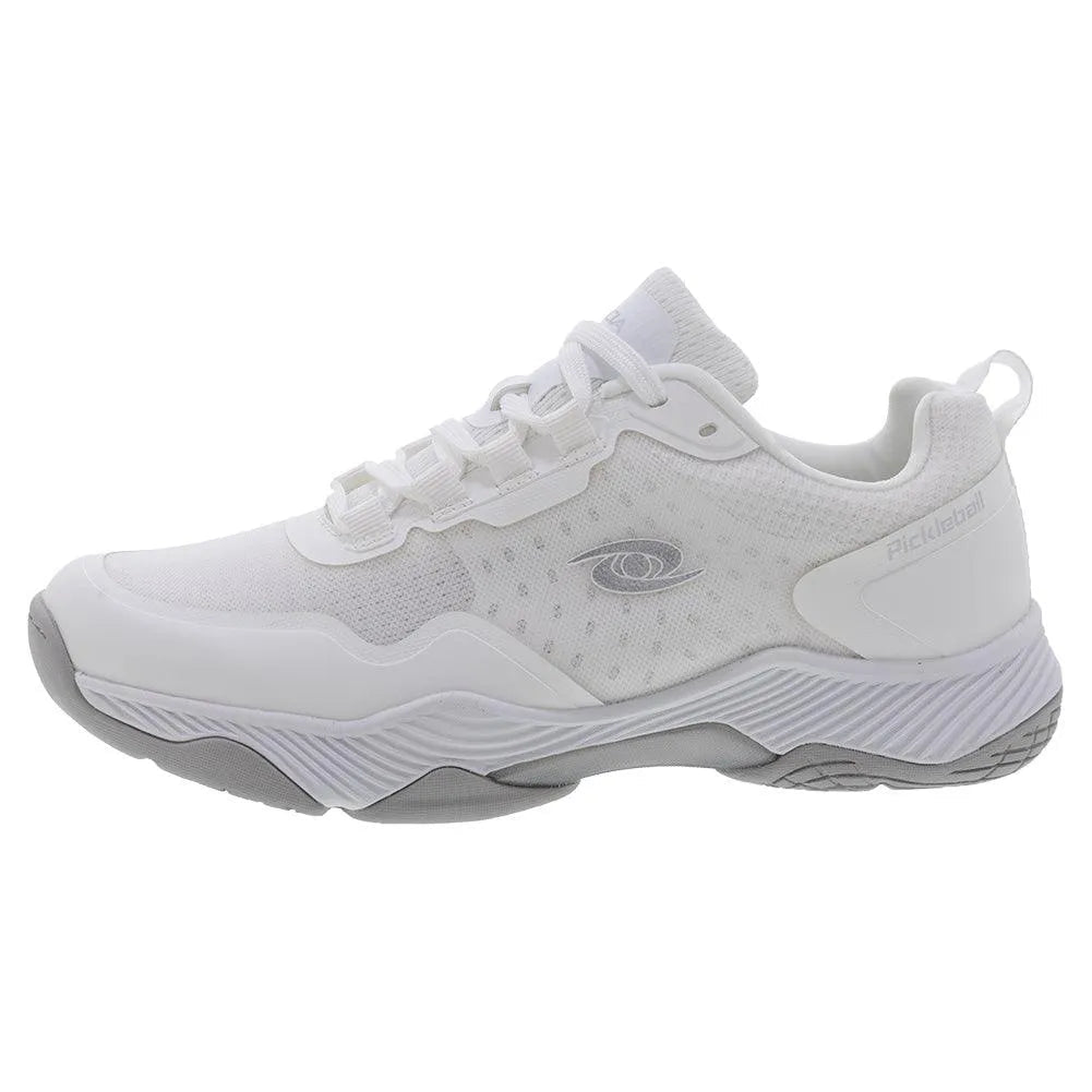 Men's Clear Shot Quicksilver Pickleball Shoes White and SilverTienda Tennis