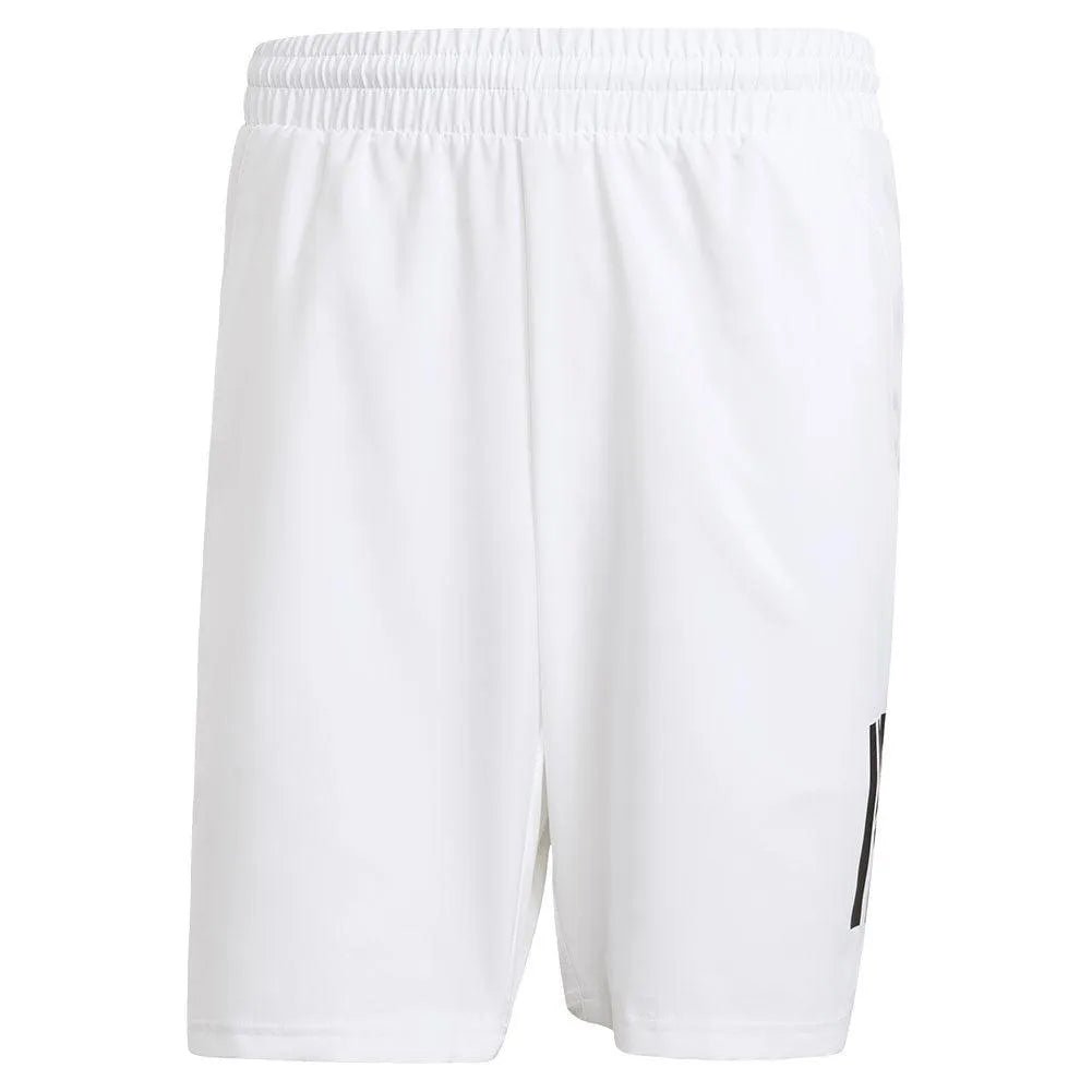 Men's Club 3 Stripe 7 inch Tennis Short WhiteTienda Tennis