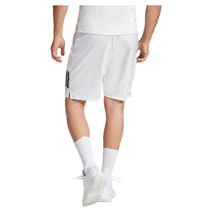 Men's Club 3 Stripe 7 inch Tennis Short WhiteTienda Tennis