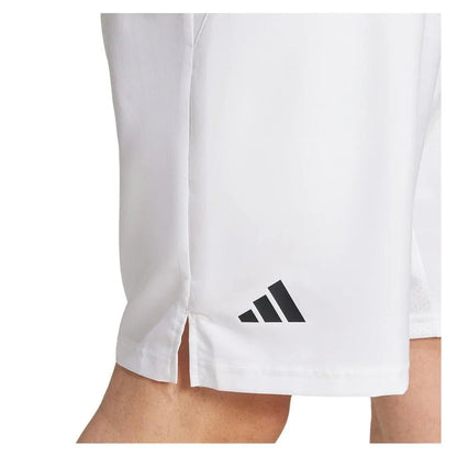 Men's Club 3 Stripe 9 inch Tennis Short WhiteTienda Tennis