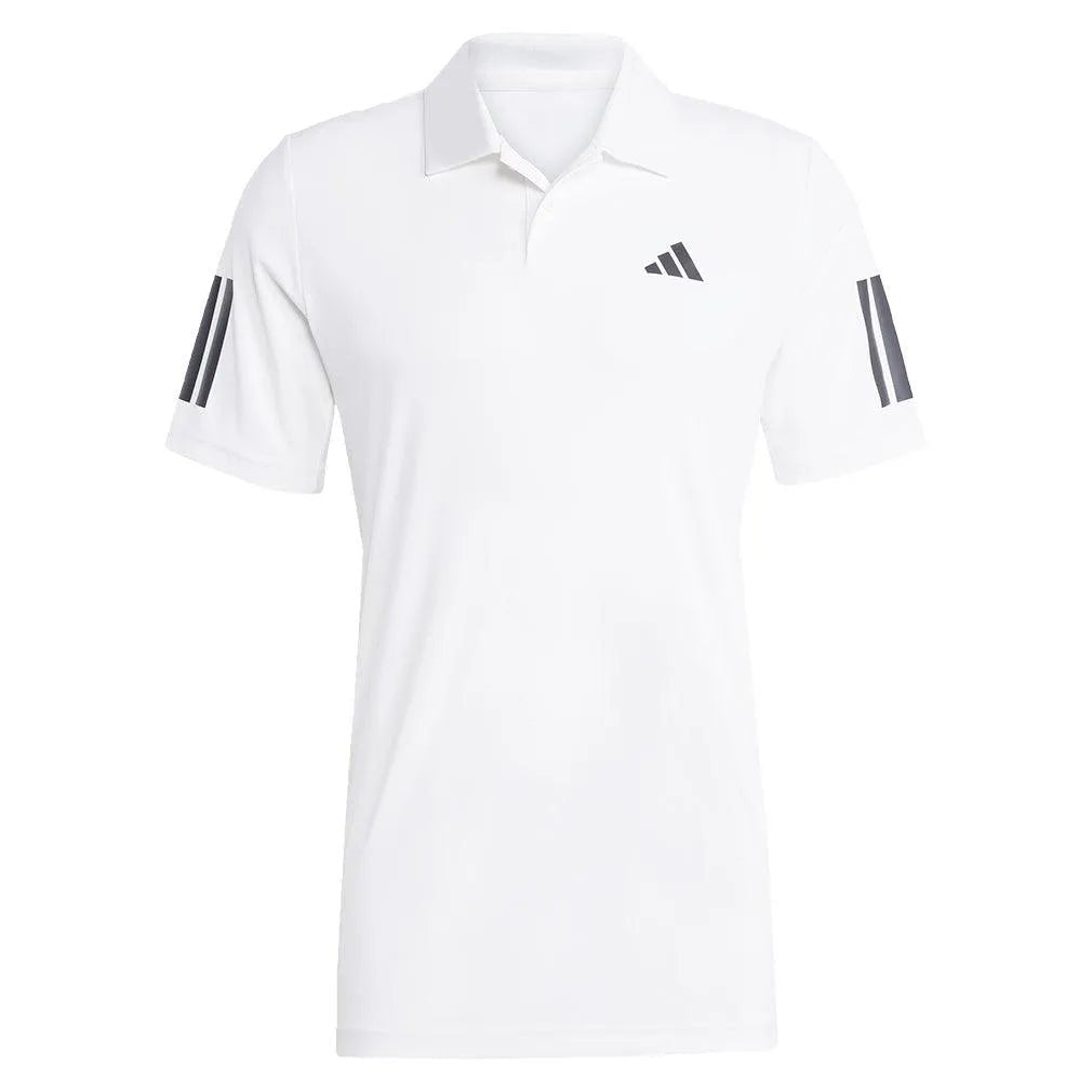 Men's Club 3 Stripe Tennis Polo WhiteTienda Tennis