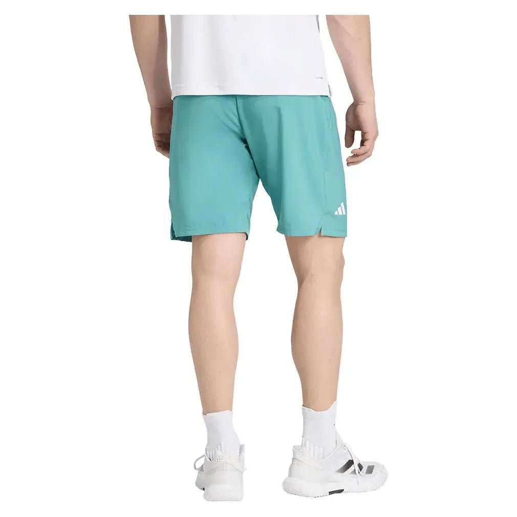 Men's Club 3 Stripes 9 Inch Tennis Short Powder TealTienda Tennis