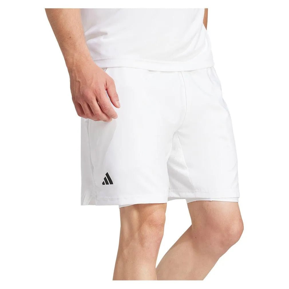 Men's Club Climacool 2in1 7" Tennis Shorts WhiteTienda Tennis