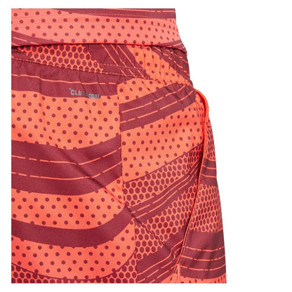 Men's Club Graphic 7 inch Tennis Short Semi Lucid Red and Shadow RedTienda Tennis