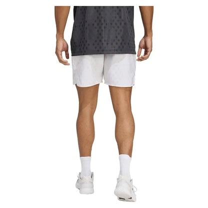Men's Club Graphic 7 Inch Tennis Short White and Dash GreyTienda Tennis