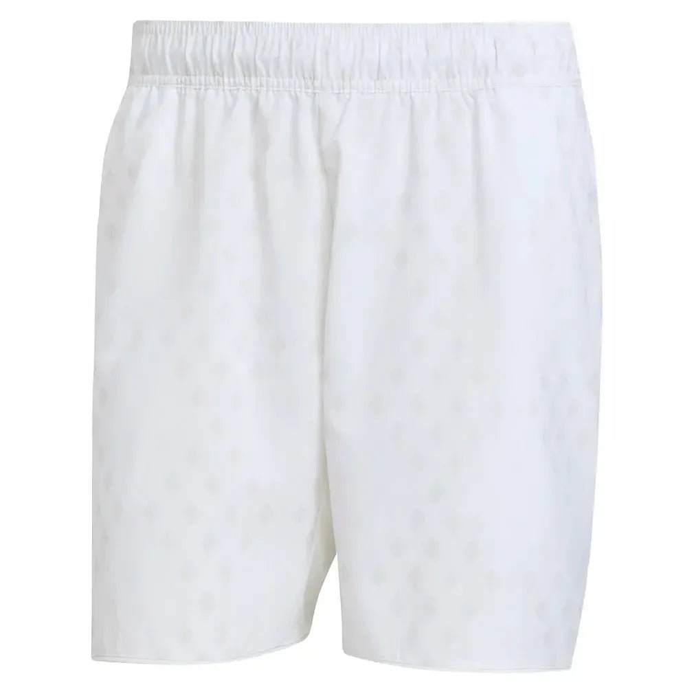 Men's Club Graphic 7 Inch Tennis Short White and Dash GreyTienda Tennis