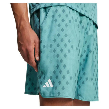 Men's Club Graphic 9 Inch Tennis Short Powder and Preloved TealTienda Tennis