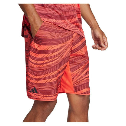 Men's Club Graphic 9 Inch Tennis Short Semi Lucid Red and Shadow RedTienda Tennis