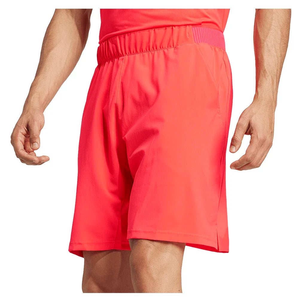 Men's Club Stretch Woven 7 inch Tennis Shorts Semi Lucid RedTienda Tennis