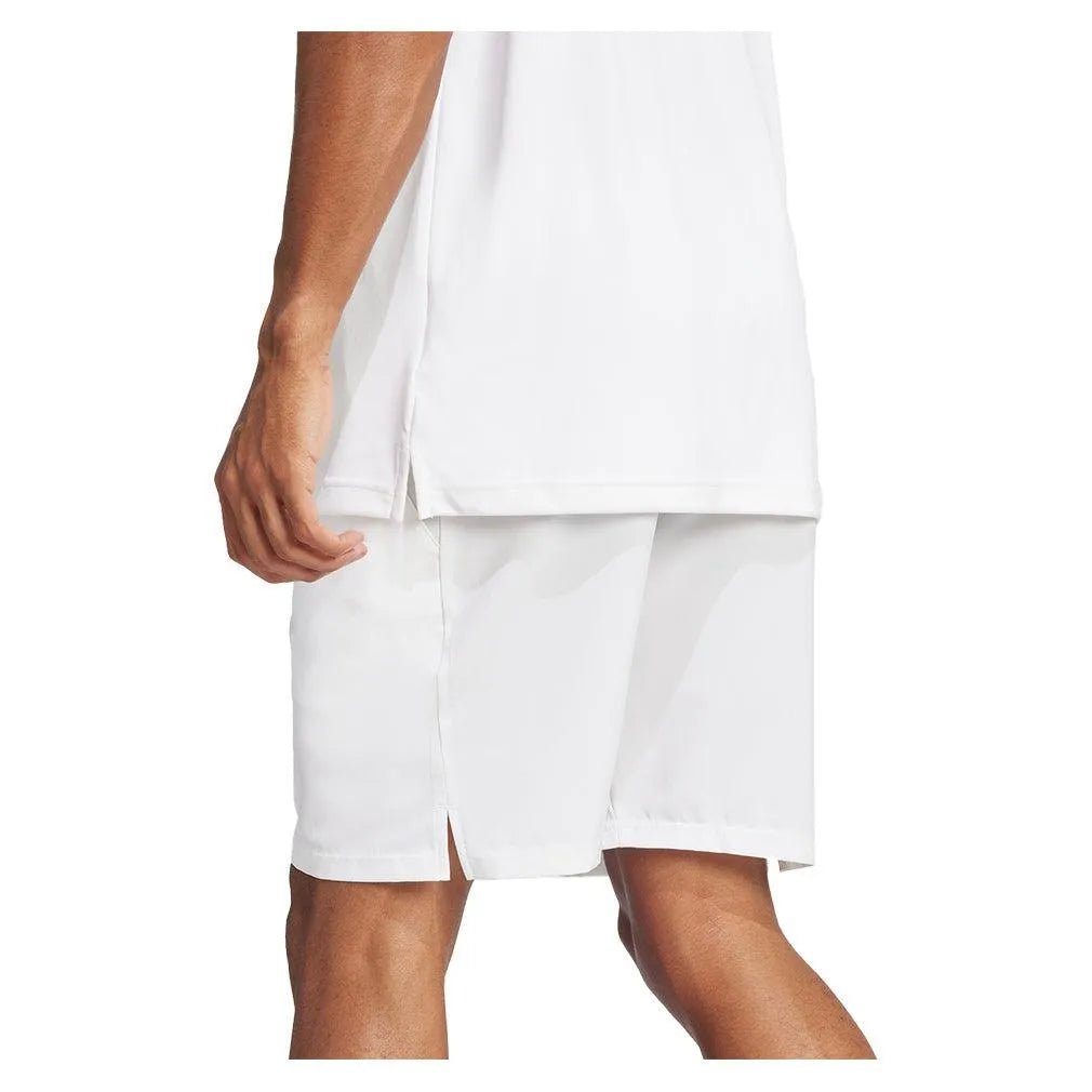 Men's Club Stretch Woven 7 inch Tennis Shorts WhiteTienda Tennis