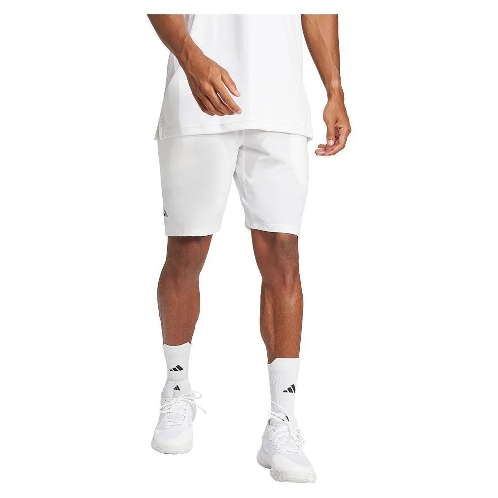 Men's Club Stretch Woven 7 inch Tennis Shorts WhiteTienda Tennis