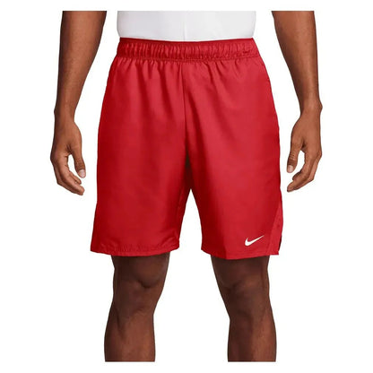 Men's Court Dri - FIT Victory 9 Inch Tennis Short University Red and WhiteTienda Tennis