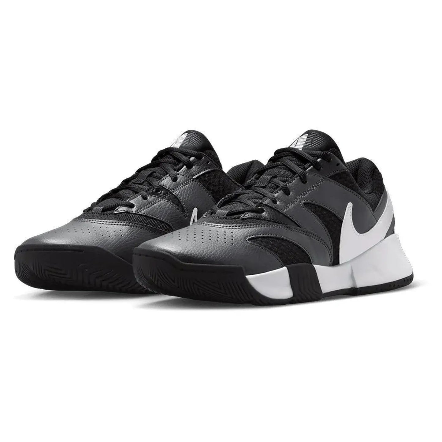 Men's Court Lite 4 Tennis Shoes Black and WhiteTienda Tennis