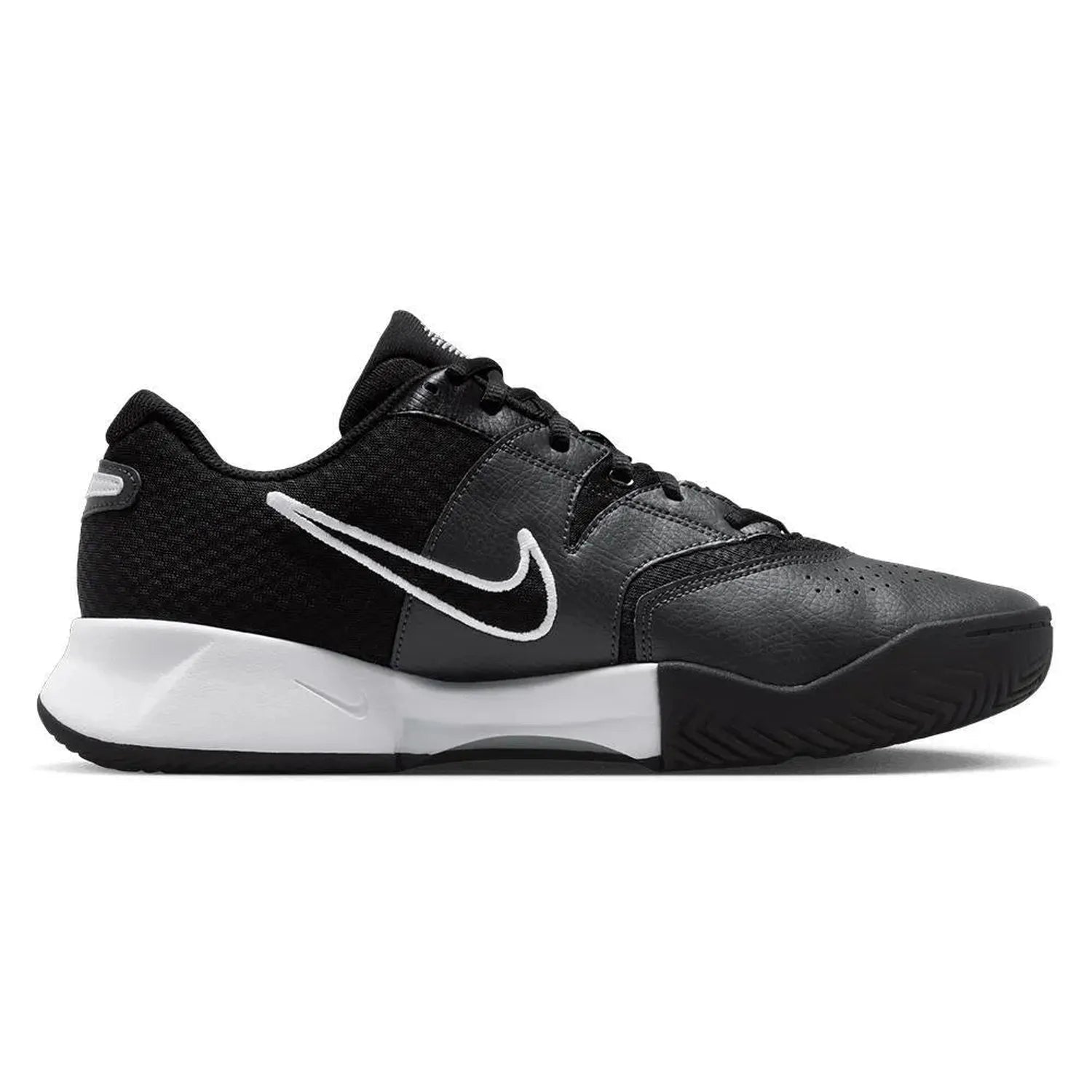 Men's Court Lite 4 Tennis Shoes Black and WhiteTienda Tennis