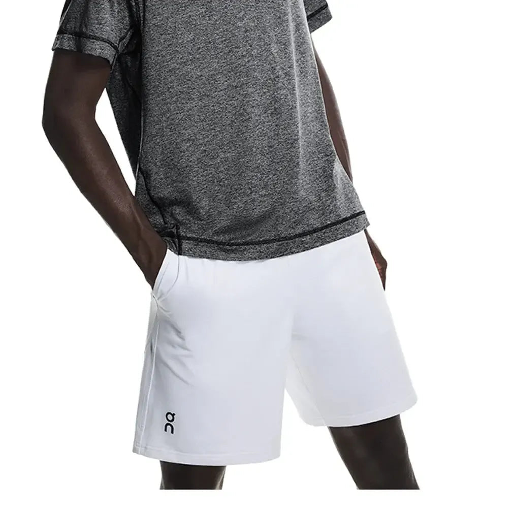 Men's Courtside 8 Inch Tennis Shorts WhiteTienda Tennis