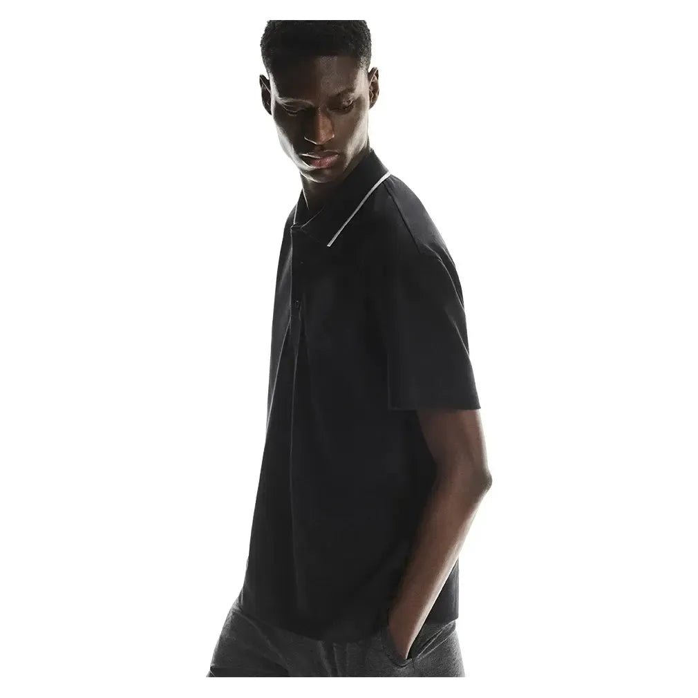 Men's Courtside Tennis Polo BlackTienda Tennis