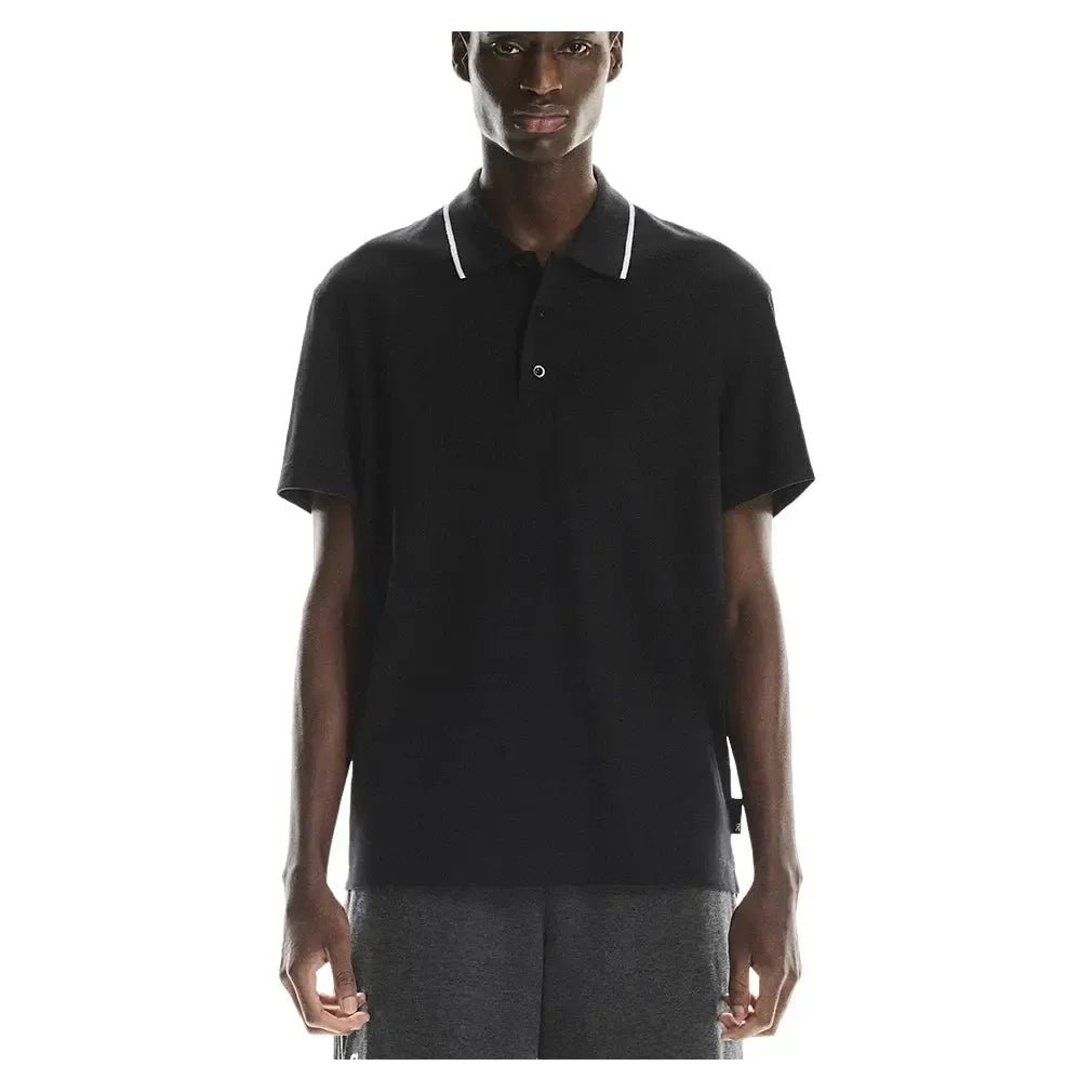 Men's Courtside Tennis Polo BlackTienda Tennis