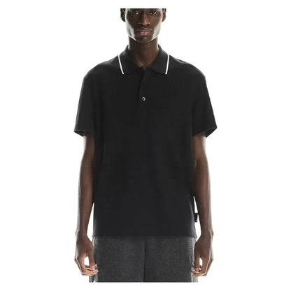 Men's Courtside Tennis Polo BlackTienda Tennis
