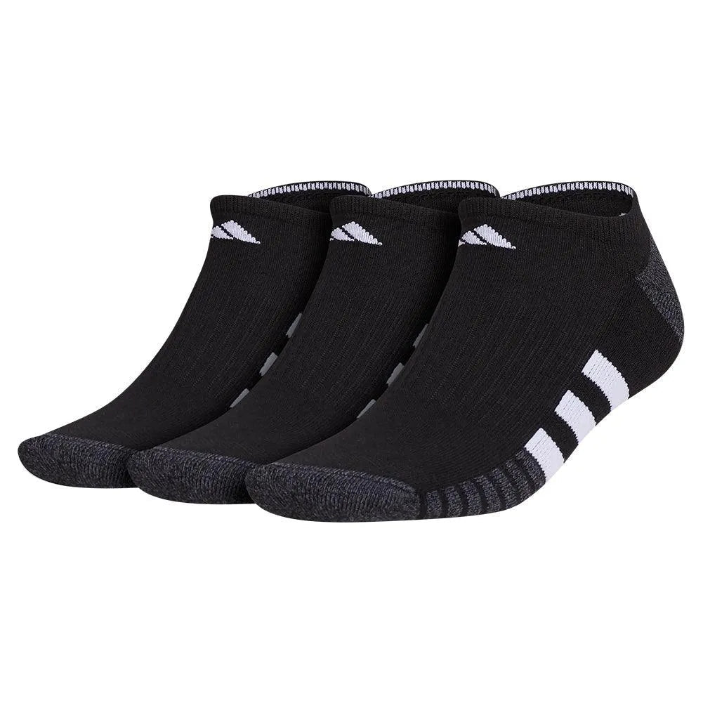 Men's Cushioned 3.0 3 Pack No Show Tennis Socks Black and WhiteTienda Tennis