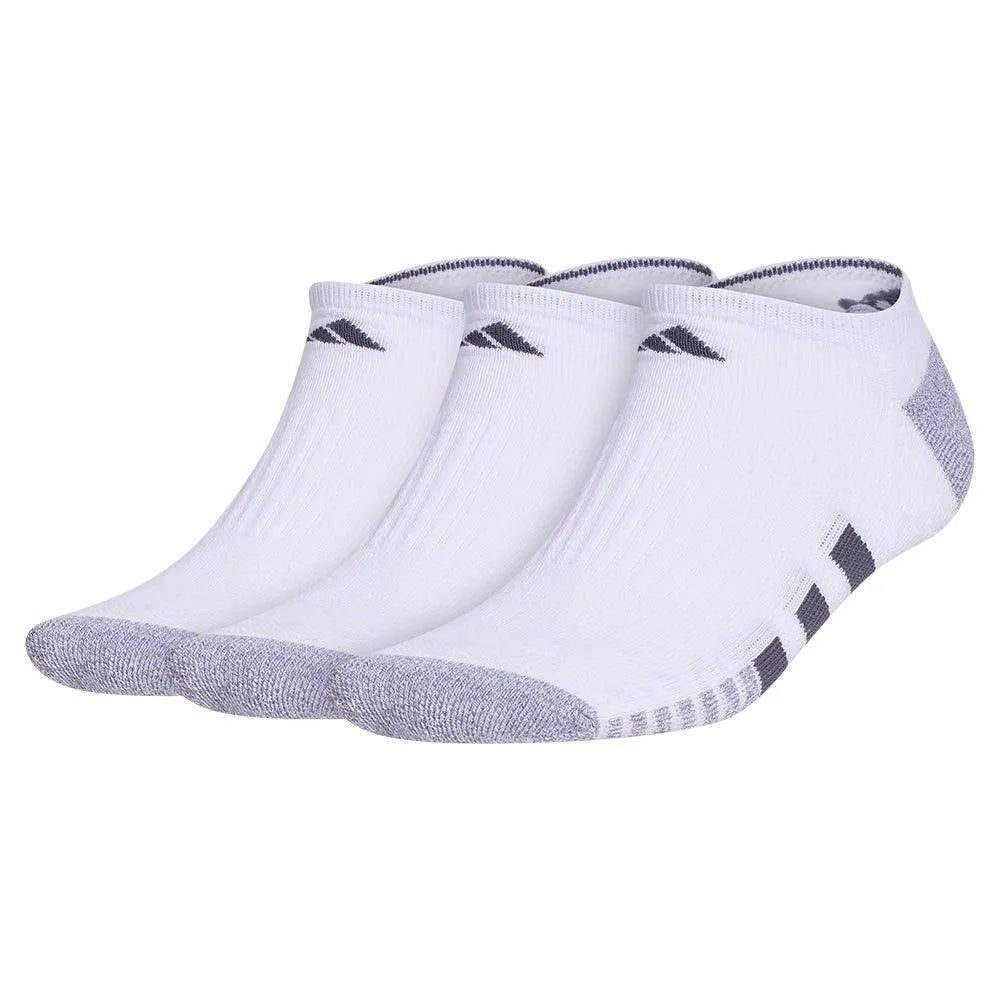 Men's Cushioned 3.0 3 Pack No Show Tennis Socks White and Onix GreyTienda Tennis