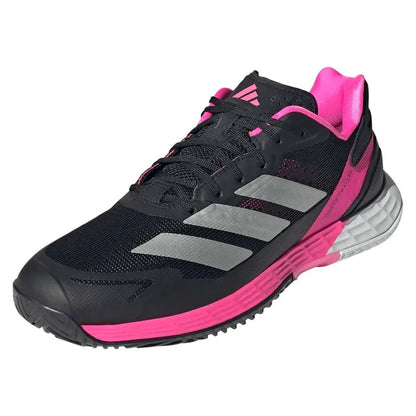 Men's Defiant Speed 2 Tennis Shoes Core Black and Silver MetallicTienda Tennis