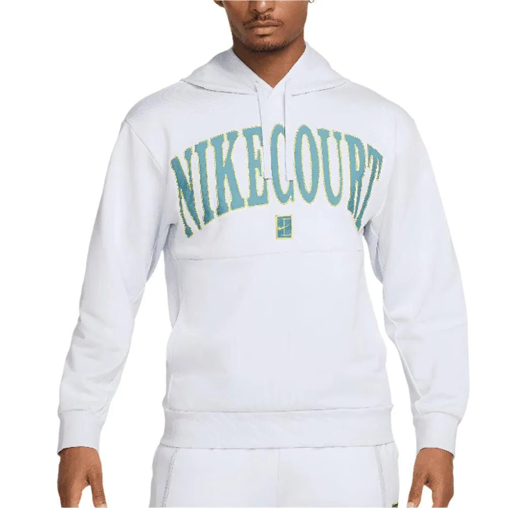 Men's Heritage Dri - FIT Fleece Tennis Hoodie Football Grey and Mineral TealTienda Tennis