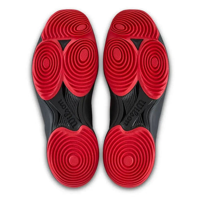Men's Hurakn Lite Padel Shoes Black and RedTienda Tennis