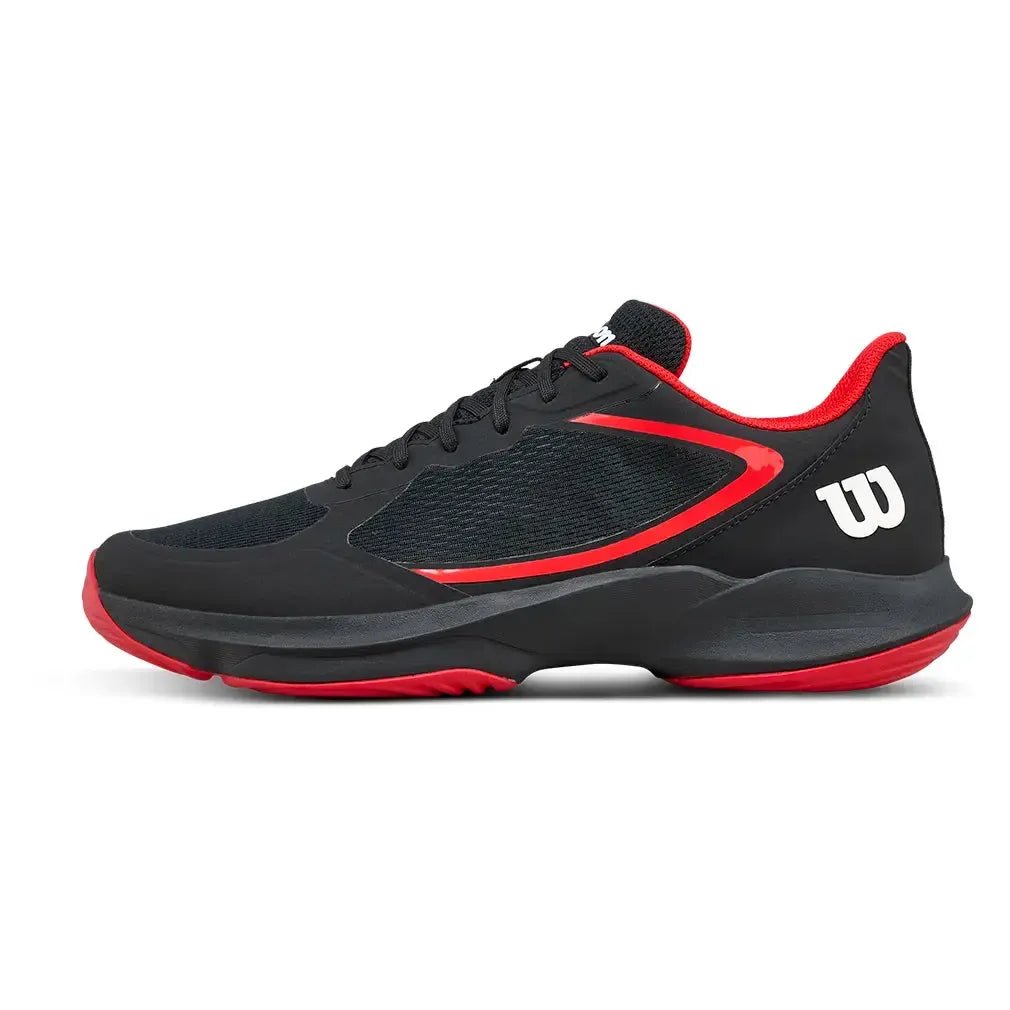 Men's Hurakn Lite Padel Shoes Black and RedTienda Tennis