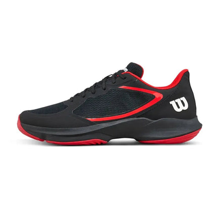 Men's Hurakn Lite Padel Shoes Black and RedTienda Tennis