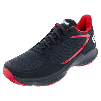 Men's Hurakn Lite Padel Shoes Black and RedTienda Tennis