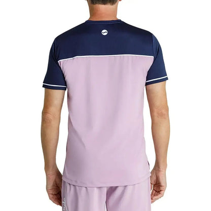 Men's Lionel Short Sleeve Pickleball Tee Lavender Mist and ChalkTienda Tennis