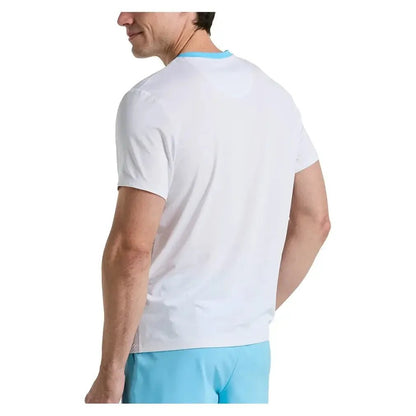 Men's Performance Ombre Block Tennis Crew Bright WhiteTienda Tennis